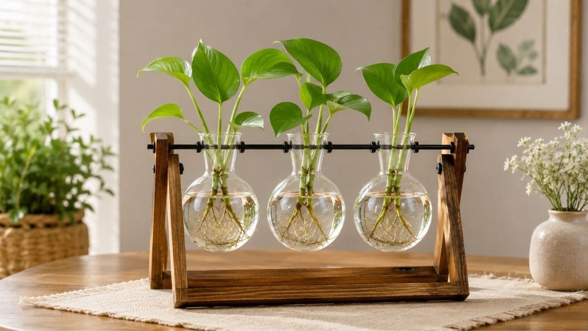 Grow Plants in Style with the XXXFLOWER 3-Bulb Hydroponic Terrarium
