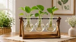 Grow Plants in Style with the XXXFLOWER 3-Bulb Hydroponic Terrarium